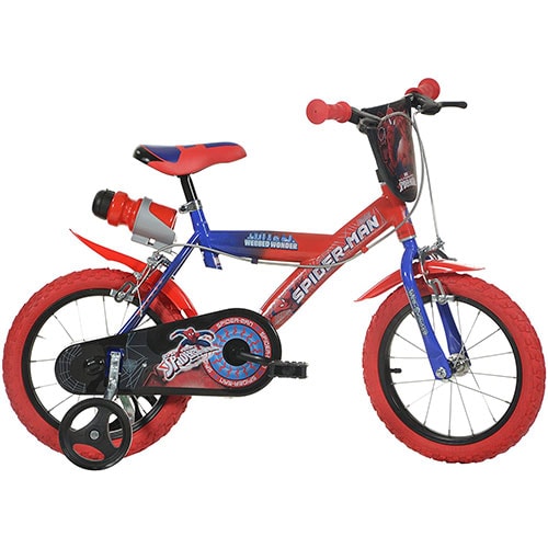 Bicicletta con rotelle Spiderman